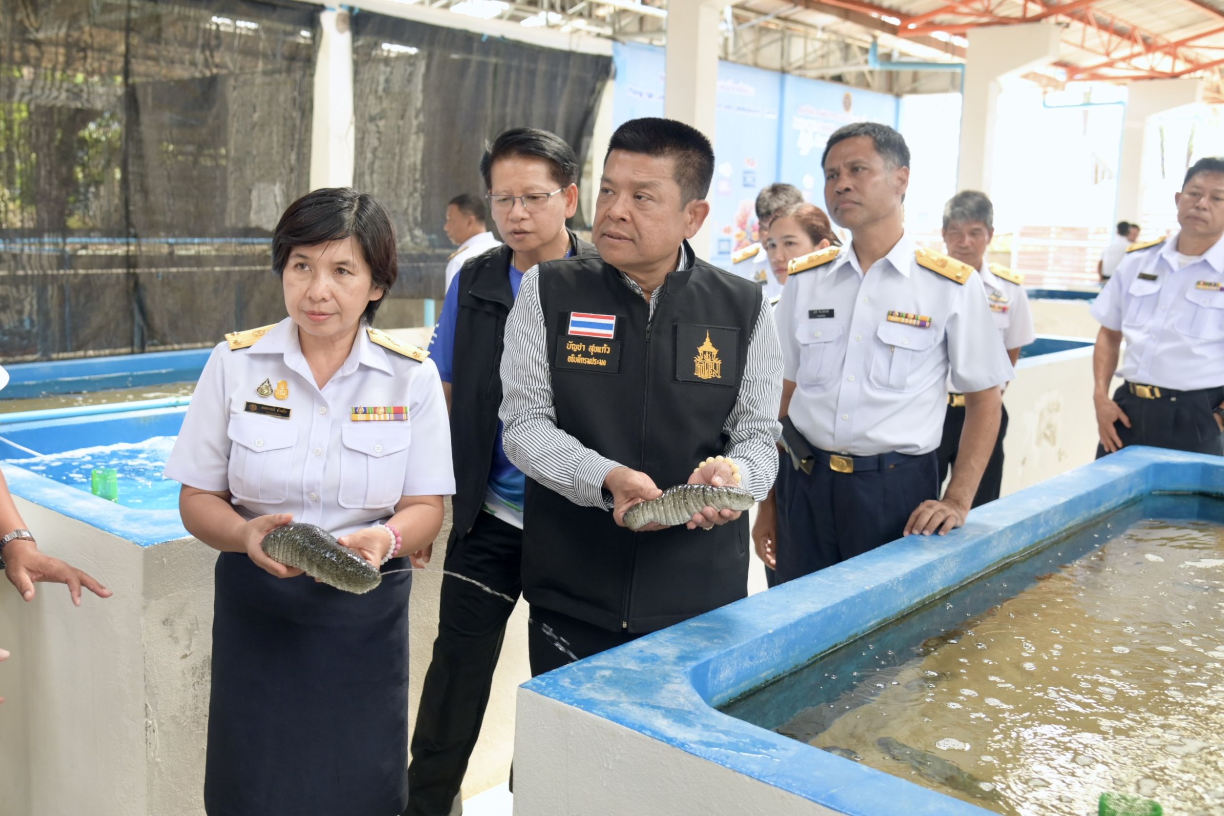 อธิบดีกรมประมง...ลงพื้นที่เยี่ยมชมศูนย์ฯ จังหวัดพังงา เดินหน้าดันปลิงขาวและปลากะพงแดง