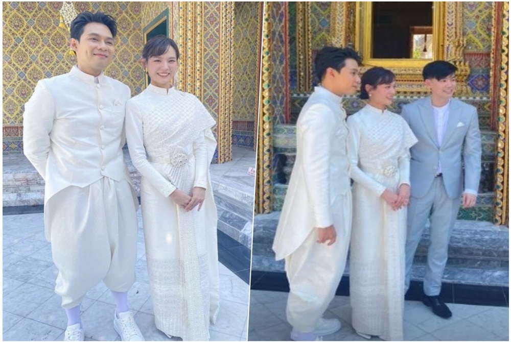 ถือฤกษ์ดี "แดน" จูงมือ "แพทตี้" วิวาห์เรียบง่าย ที่วัดราชบพิธฯ