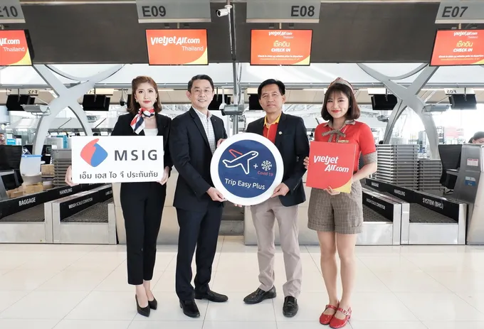 ไทยเวียตเจ็ทจับมือ MSIG เปิดตัวประกันภัยการเดินทางเพิ่มความคุ้มครองโควิด-19