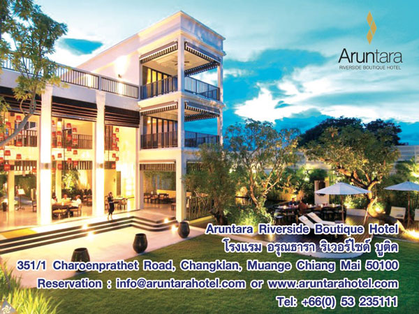 Aruntara Riverside Boutique Hotel in Chiang Mai, Thailand