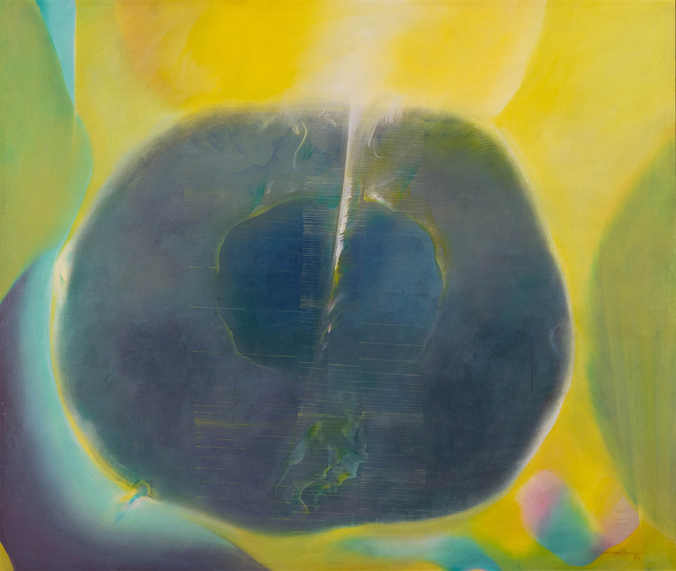 หยดน้ำบนใบบัว โดย ประเทือง เอมเจริญ