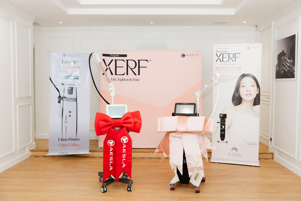 (จากซ้าย) เครื่อง LaseMD Ultra, เครื่อง XERF