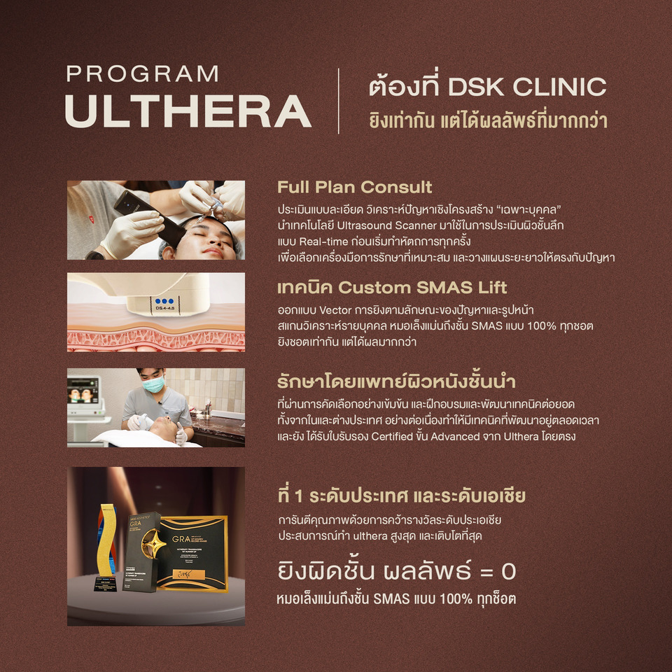 ทำโปรแกรม Ultherapy ที่ DSK Clinic