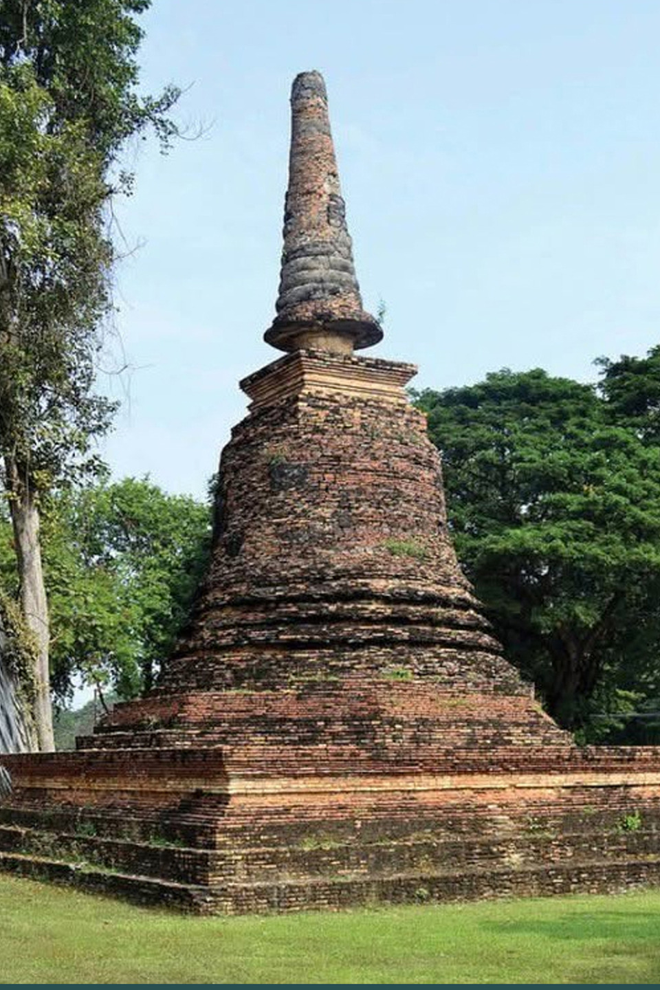 ซากเจดีย์กลมทรงลังกา วัดตะกวน