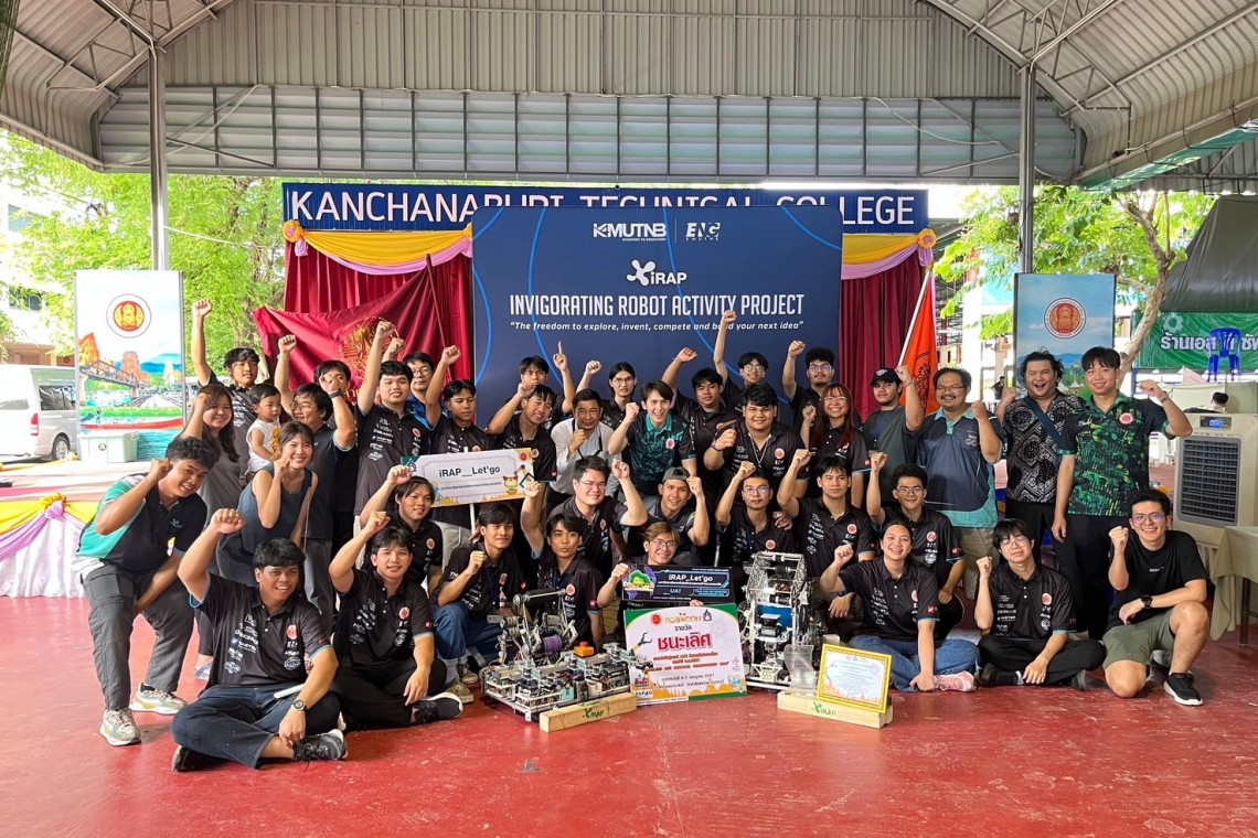 เด็ก มจพ. คว้ารางวัลชนะเลิศแข่งขันหุ่นยนต์ THAILAND ABU ROBOCON