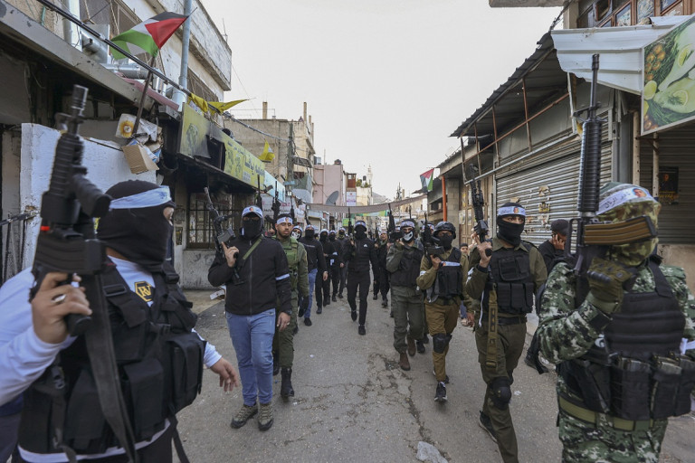 กลุ่มติดอาวุธอามาสของชาวปาเลสไตน์ (Photo : AFP)