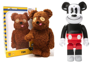  Bearbrick Tim -  Bearbrick Mickey R&W