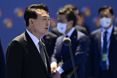 ประธานาธิบดียูน ซุก-ยอล ผู้นำเกาหลีใต้ (Photo : AFP)