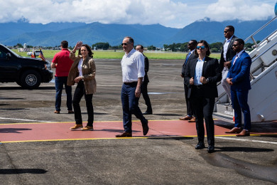 รองประธานาธิบดีกมลา แฮร์ริส แห่งสหรัฐฯ เดินทางเยือนเกาะปาลาวัน ฟิลิปปินส์ (Photo : AFP)
