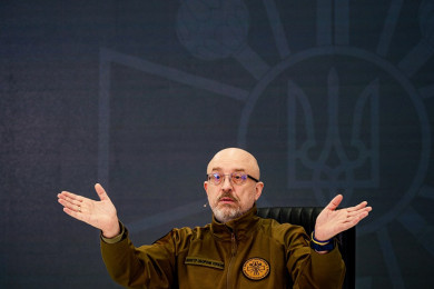 นายโอเล็กซี เรซนิคอฟ ผู้กลายเป็นอดีตรัฐมนตรีว่าการกระทรวงกลาโหมของยูเครน (Photo : AFP)