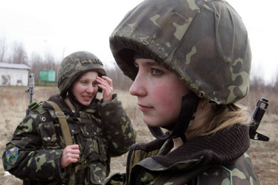 ทหารหญิงแห่งกองทัพยูเครน (Photo : AFP)