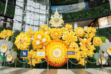 ผลงาน บุษบัญชลี มาลีนพรัตน์เฉลิมพระชนม์ ณ สยามพารากอน