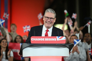 เซอร์ เคียร์ สตาร์เมอร์ หัวหน้าพรรคแรงงานอังกฤษ ประกาศชัยชนะเลือกตั้ง (Photo : AFP)