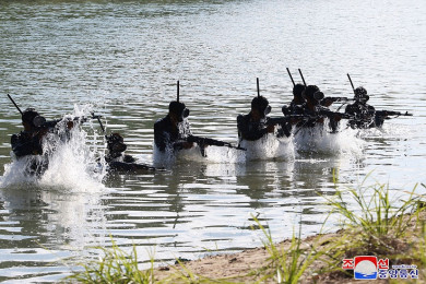 ทหารหน่วยรบพิเศษของกองทัพเกาหลีเหนือ (Photo : AFP)