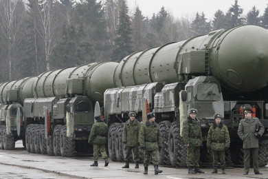 ขีปนาวุธพิสัยไกลข้ามทวีป หรือไอซีบีเอ็ม ของรัสเซีย (Photo : AFP)