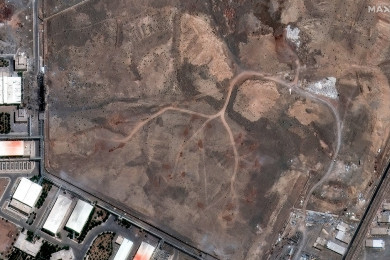 ภาพถ่ายดาวเทียมแสดงที่ตั้งนิวเคลียร์ของอิหร่านในเมืองนาทานซ์ (Photo : AFP)
