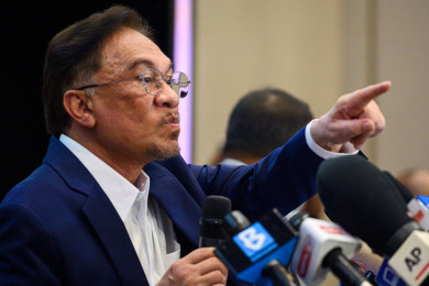 นายอันวาร์ อิบราฮิม นายกรัฐมนตรีมาเลเซีย (Photo : AFP)