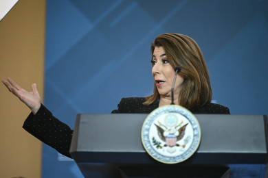 แทมมี บรูซ โฆษกหญิงแห่งกระทรวงการต่างประเทศของสหรัฐฯ (Photo : AFP)